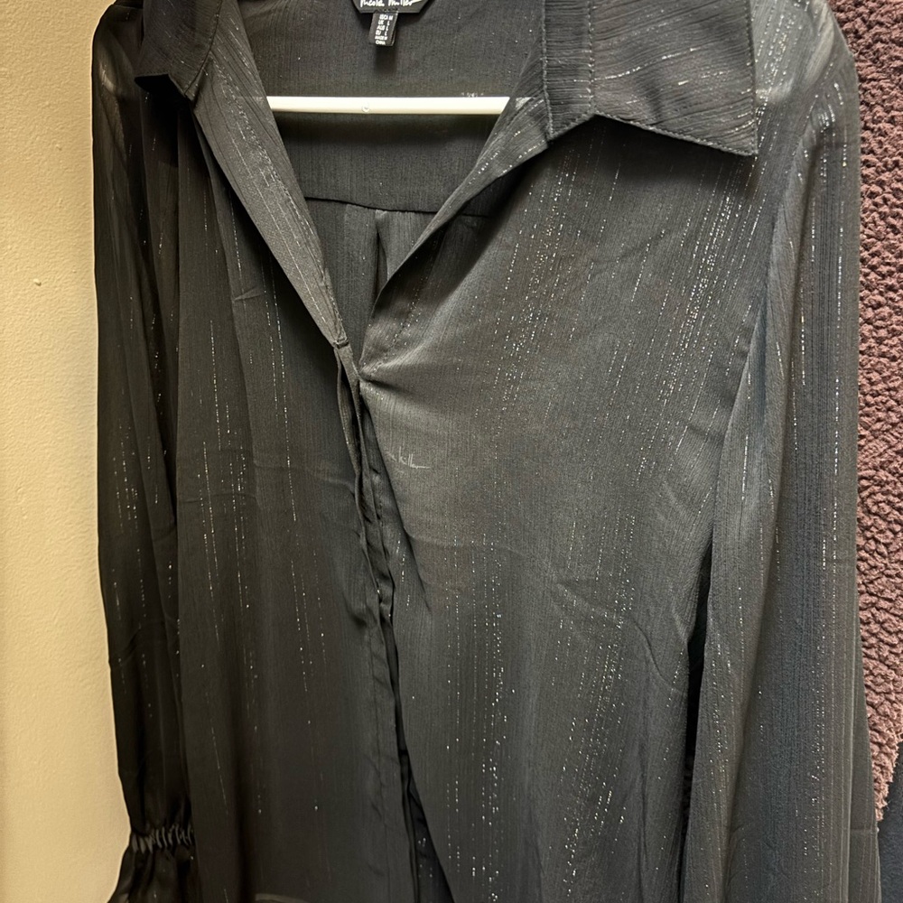 Black Shimmer Blouse